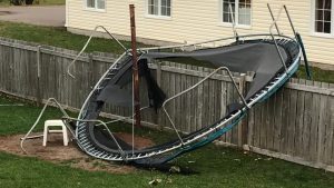 Trampolin stormsikring